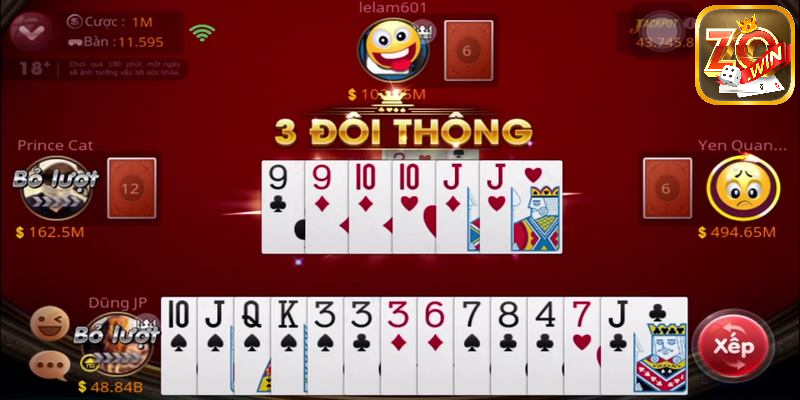 Luật chơi game bài tiến lên miền Nam miễn phí